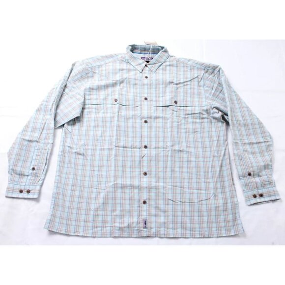 PATAGONIA MEN’S LONG-SLEEVED ISLAND HOPPER II SHIRT DOWN RIVER STEAM BLUE